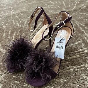 Faux fur Heels